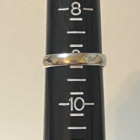 TIGERS EYE GEMSTONE RING STAMPED 925 SILVER PLATED SIZED 9 - Picture 7 of 9
